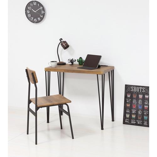 KU4954877622123 クロシオ アート デスク2点セット(コンセント付) ヴィンテージブラ...