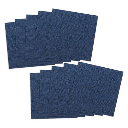 KV-95-NB SANKO おくだけ吸着 撥水タイルマット45×45cm 10枚入 ネイビーブルー...