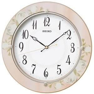 SEIKO（セイコー） PT202S 電波掛け時計 壁掛け時計 報時付 銀色