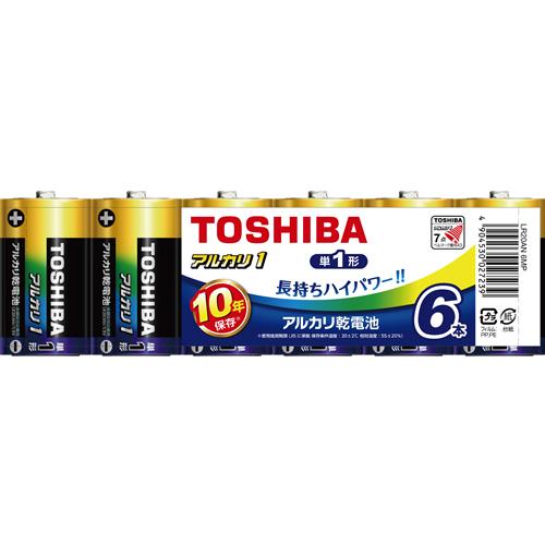 LR20AN-6MP 東芝 アルカリ1 アルカリ乾電池 単1形 1パック6本入り まとめパック 10...