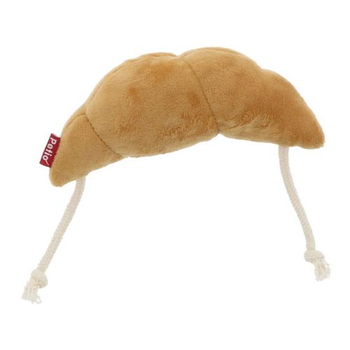 P-4903588264078 ペティオ 犬用おもちゃ もちもちパン屋さん クロワッサン ぬいぐるみ