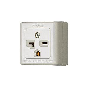 明工社【ME2760】設備工事用配線器具 15A/20A 250V エレガント接地