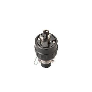 明工社【MH2583】設備工事用配線器具 3P 20A 引掛ゴムプラグ(防水兼用