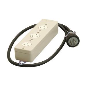 明工社【MR2938】設備工事用配線器具 接地 3P 20A 250V 3コ口タップ