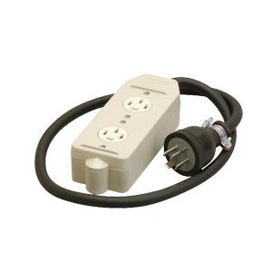 明工社【MR2937】設備工事用配線器具 接地 3P 20A 250V 2コ口