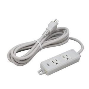 明工社【MR7702TJ1】 横形OA用接地タップ2コ口 パイロットランプ、マグネット付 VCTF ...