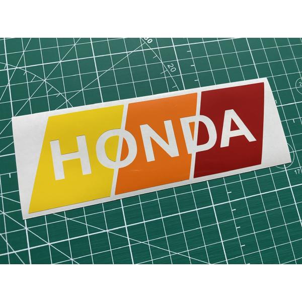 3色 HONDA カッティングステッカー イエロー オレンジ 赤タイプ 本田 ホンダ アコード ヴェ...