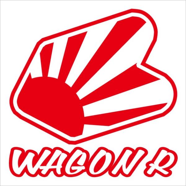 WAGON R ワゴンR 日章旗 初心者マーク カッティングステッカー