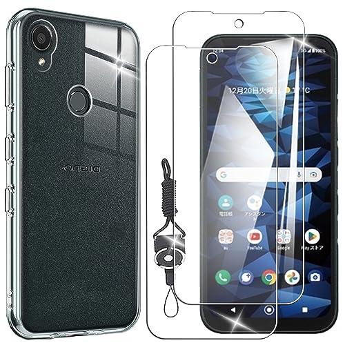 Nutmegケース&amp;フイルム2+1DIGNO SX3 用の ガラスフイルム 対応 DIGNO SX3...