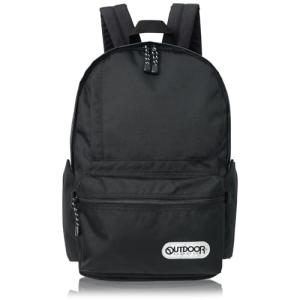 アウトドアプロダクツ リュック カバーラップ サイドポケット A4収納 PC収納 ペットボトル収納 大容量 23L シンプル メンズ ブラック1ホワイトラベル