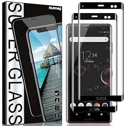 Nutmeg2枚入りSony Xperia XZ3 用の ガラスフィルム SO-01L SOV39 ...