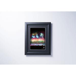 長岡花火 アートプリント A4(フレーム付)復興祈願花火フェニックス
