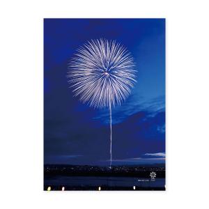長岡花火 アートプリント A4(フレーム付)慰...の詳細画像2