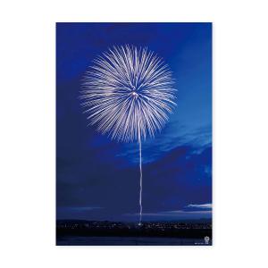 花火のアート作品 フレーム付き 長岡花火 アートプリント A4(フレーム付)慰霊と平和への祈り 写真
