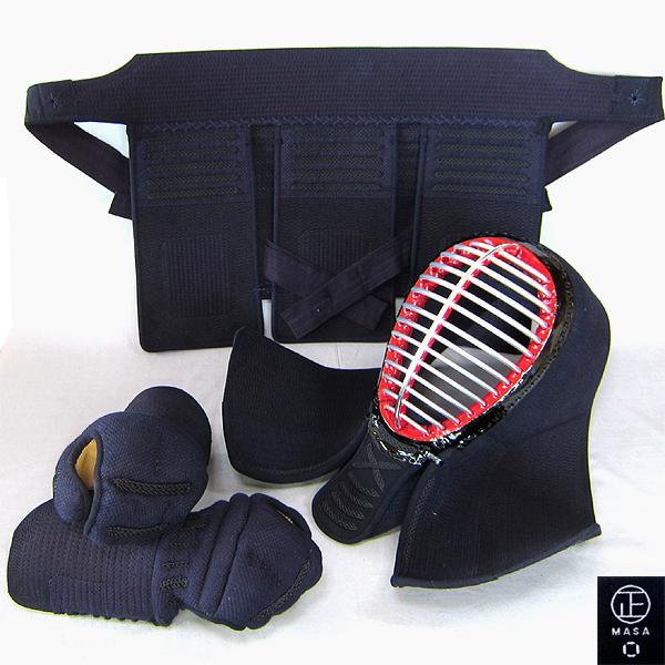 剣道具 剣道防具 胴抜きセット 正 MASA 6mm 具ノ目ミシン刺 織刺 形状記憶芯材 紺紐付 刺...