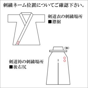 【剣道】刺繍 金糸 銀糸 1文字300円の詳細画像1