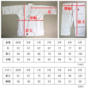 合気道着 上衣 パンツ セット 0号 「 合氣...の詳細画像1