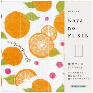 プレーリードッグ かやのふきん 標準サイズ オレンジ 30×40cm 日本 天然パルプ繊維 吸水性 吸湿性｜n-kitchen