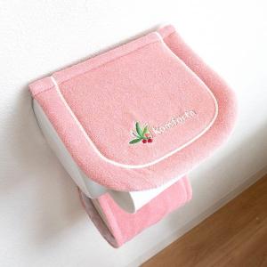 オカ コムフォルタ6 トイレットペーパーホルダーカバー ピンク (シンプル かわいい カジュアル 無地)｜n-kitchen