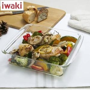 iwaki ケーキ焼き皿(角型) BC222 耐熱ガラス イワキ AGCテクノグラス D2308｜n-kitchen