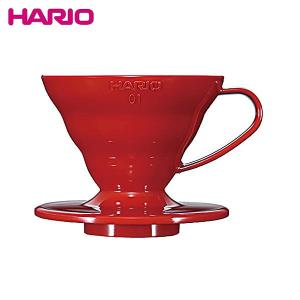 HARIO V60 透過 コーヒードリッパー 01 レッド コーヒードリップ 1〜2杯用 VDR-01-R ハリオ 日本製｜n-kitchen