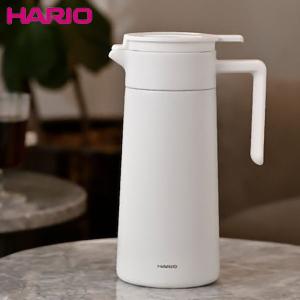 HARIO セラミックコーティング 保温ポット 800mL ホワイト CHP-800-W ハリオ｜n-kitchen