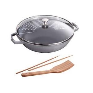 STAUB ビュッフェパン 30cm 40511-462 グレー (品番)RSTD402 ストウブ フランス｜n-kitchen