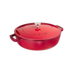 STAUB ブレイザー ソテーパン 26cm チェリー 40506-544 ストウブ 品番：RSTD608 フランス｜n-kitchen