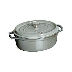 STAUB ピコ・ココット オーバル 23cmグレー40500-236 (品番)RST4830 ストウブ フランス ZZED｜n-kitchen