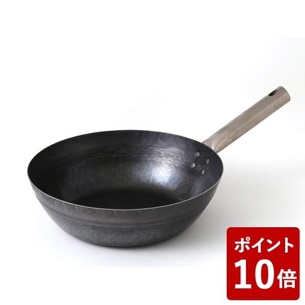 鉄打出しフライパン TARO 27cm IH不可 14606942 山田工業所 フジイ 中華フライパ...