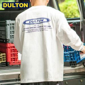 (長期欠品中、予約販売)DULTON ダルトン ロング Tシャツ オーバル ロゴ L ホワイト DULTON LONG T-SHIRT OVAL LOGO L/W (CODE：T22-0459L/WT) ダルトン 男前｜n-kitchen