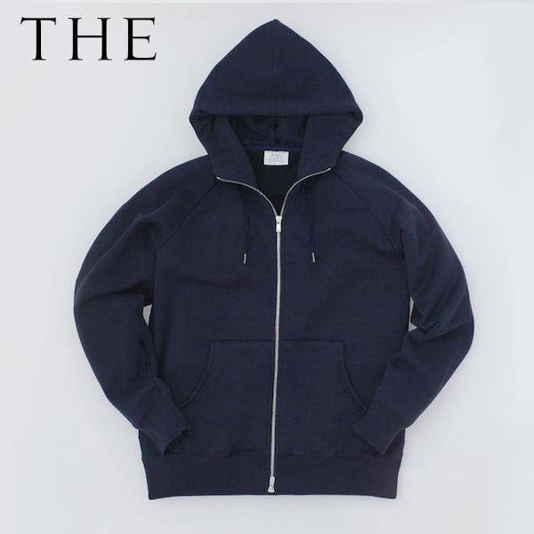 『THE』 THE Sweat Zip up Hoodie S NAVY スウェット パーカ 中川政...