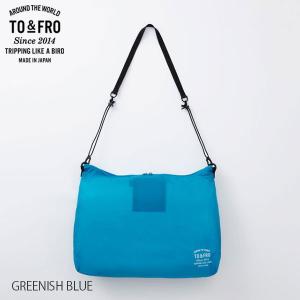 TO&FRO ULTIMATE LIGHT SHOULDER BAG 210 GREENIMH BLUE 超軽量撥水 ショルダーバッグ (L-1)))｜n-kitchen