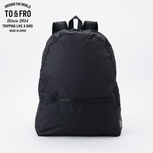 TO＆FRO BACKPACK −AIR− BLACK わずか175g 容量12.3Lリュック バッ...