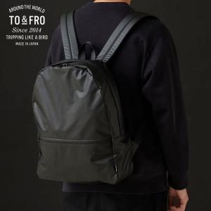 TO＆FRO BACKPACK Synthetic Leather BK×BR 【L-1】 バックパック シンセティックレザー ブラック×ブラウン))｜n-kitchen