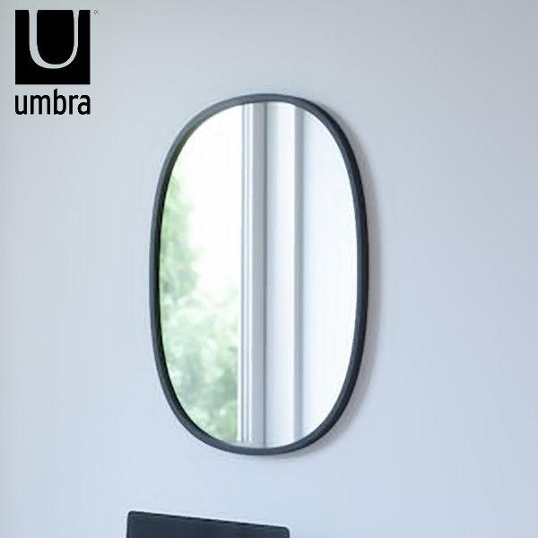 Umbra ハブ ミラー オーバル 46×61cm ブラック 21013765040 アンブラ アン...