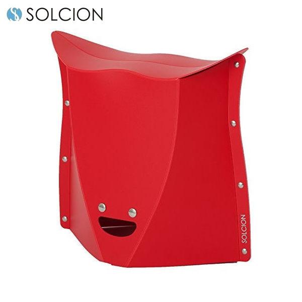 SOLCION 折りたたみ椅子 パタット320 PATATTO320 レッド 高さ32cm PT32...