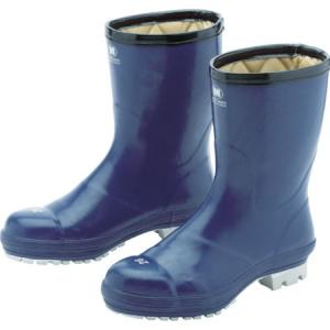 ミドリ安全 氷上デ滑リニクイ防寒安全長靴 FBH01 ネイビー 23.0cm FBH01NV23.0