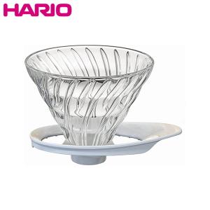 HARIO V60 耐熱ガラス透過ドリッパー 02 ホワイト 1〜4杯用 VDGR-02-W ハリオ))｜n-kitchen