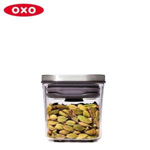 OXO ステンレスポップコンテナ ミニスクエア ミニ 0.2L 保存容器 3118600 オクソー))｜n-kitchen
