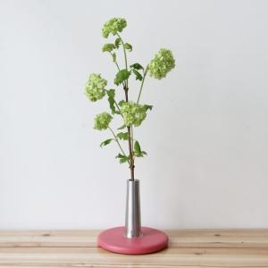 フラワーベース アルミ おしゃれ 一輪挿し 花瓶 Alx Vase Hana Silver