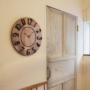 壁掛け時計 掛け時計 レトロ アンティーク 木...の詳細画像1