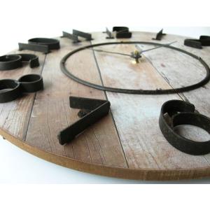 壁掛け時計 掛け時計 レトロ アンティーク 木...の詳細画像3