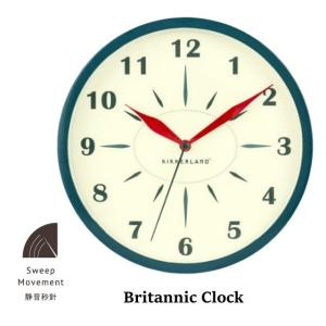 壁掛け時計 スイープムーブメント 連続秒針 掛け時計 ブリタニッククロック Britannic Clock｜n-l