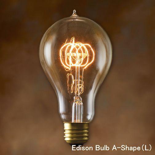 エジソンバルブ Aシェイプ（L） e26 40w Edison Bulb A-Shape（L） 40...