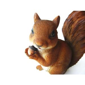 リス オブジェ 雑貨 置物 貯金箱 ペットバン...の詳細画像1