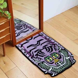 チベタンタイガーラグ H1-75 Gray グレー 70×50cm Tibetan Tiger Rug