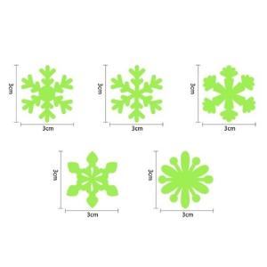 ウォールステッカー 雪の結晶 蛍光シール 暗い...の詳細画像4