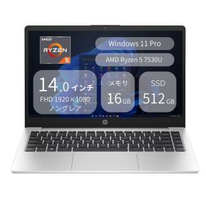 HP ノートパソコン 245 G10 AH0W0PA#ABJ (14型 フルHD 非光沢 Ryzen5 7530U 16GB 512GB Windows11 Pro Webカメラ 指紋認証あり テンキーなし Officeなし)