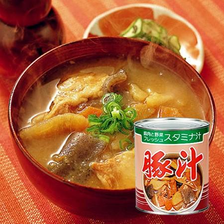 スタミナ満点 豚汁 2号缶(820g) 保存食 防災 防災食 備蓄 アイリスフーズ 大沢加工 ゆのた...